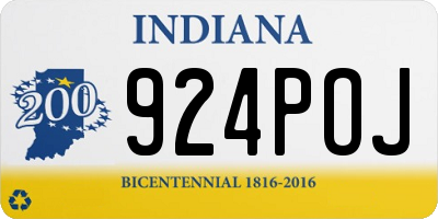 IN license plate 924POJ