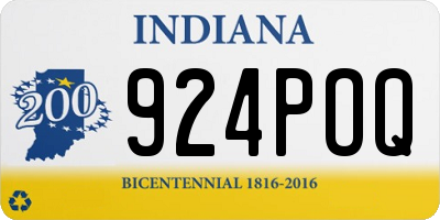 IN license plate 924POQ