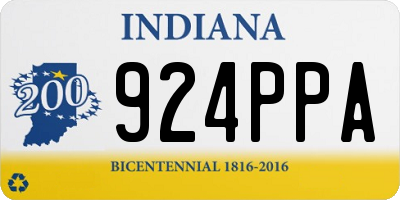 IN license plate 924PPA