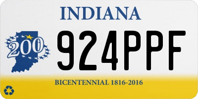 IN license plate 924PPF