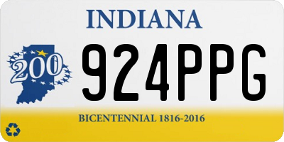 IN license plate 924PPG