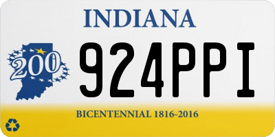 IN license plate 924PPI