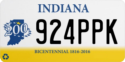 IN license plate 924PPK