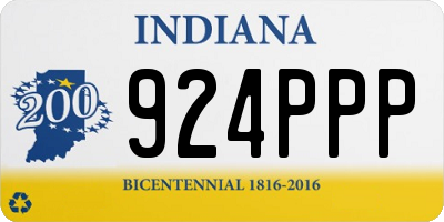 IN license plate 924PPP