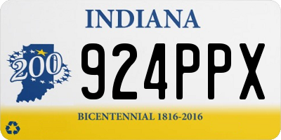 IN license plate 924PPX