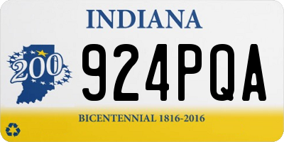 IN license plate 924PQA