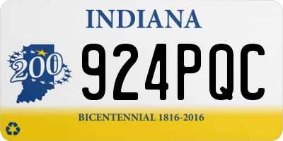 IN license plate 924PQC