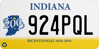 IN license plate 924PQL