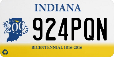 IN license plate 924PQN