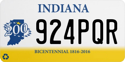 IN license plate 924PQR