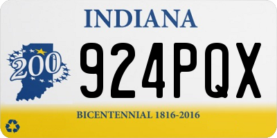IN license plate 924PQX