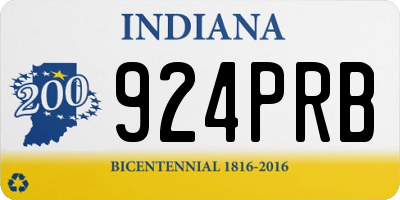 IN license plate 924PRB