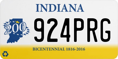 IN license plate 924PRG