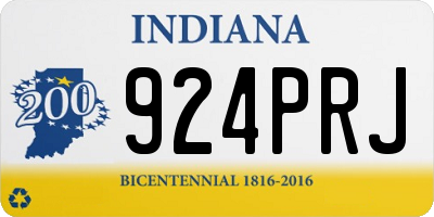 IN license plate 924PRJ