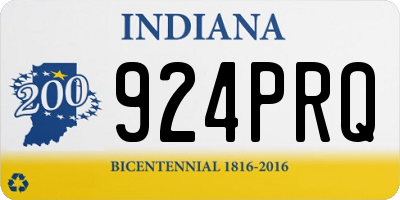 IN license plate 924PRQ