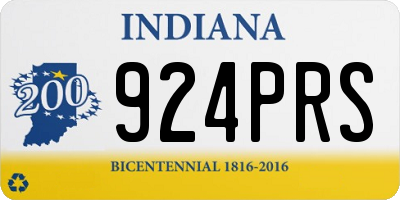 IN license plate 924PRS