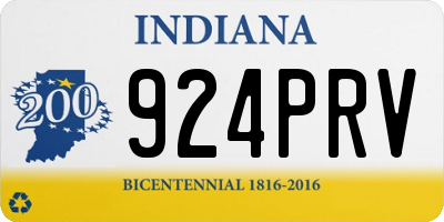 IN license plate 924PRV
