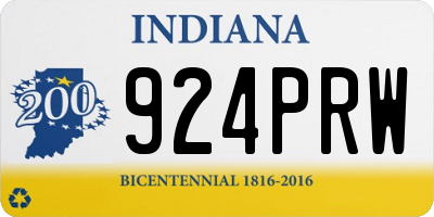 IN license plate 924PRW