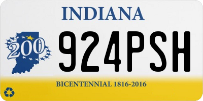 IN license plate 924PSH