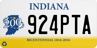 IN license plate 924PTA