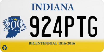 IN license plate 924PTG
