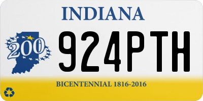 IN license plate 924PTH