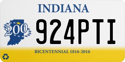 IN license plate 924PTI