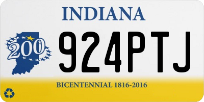IN license plate 924PTJ