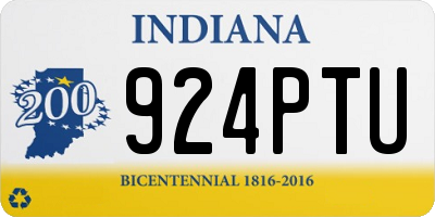 IN license plate 924PTU