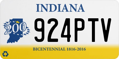 IN license plate 924PTV
