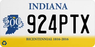IN license plate 924PTX