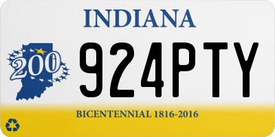 IN license plate 924PTY