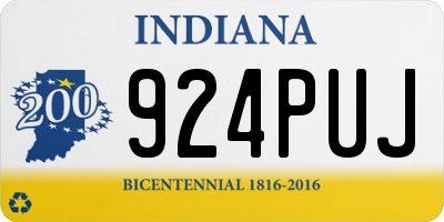 IN license plate 924PUJ