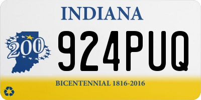 IN license plate 924PUQ