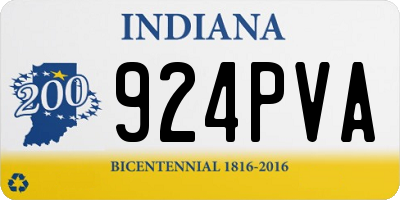 IN license plate 924PVA
