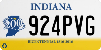 IN license plate 924PVG