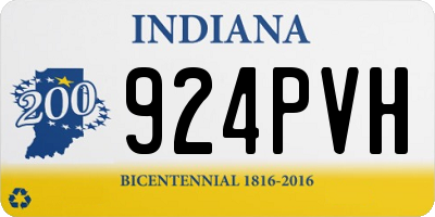 IN license plate 924PVH