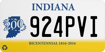IN license plate 924PVI