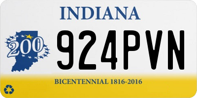 IN license plate 924PVN