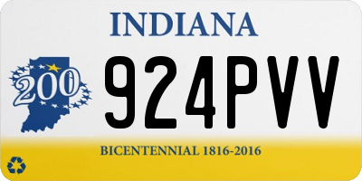 IN license plate 924PVV