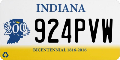IN license plate 924PVW
