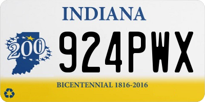 IN license plate 924PWX