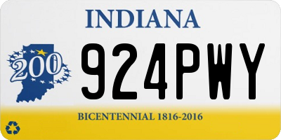 IN license plate 924PWY
