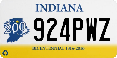 IN license plate 924PWZ