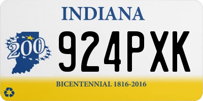 IN license plate 924PXK