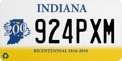 IN license plate 924PXM
