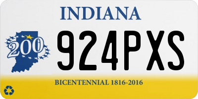 IN license plate 924PXS