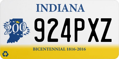 IN license plate 924PXZ