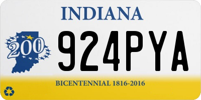 IN license plate 924PYA