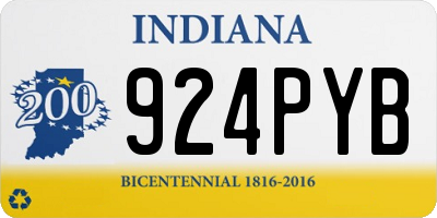 IN license plate 924PYB